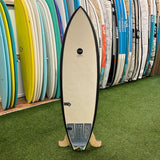Haydenshapes Hypto Krypto Step up 5'11" Surfboard - White / Black (USED)