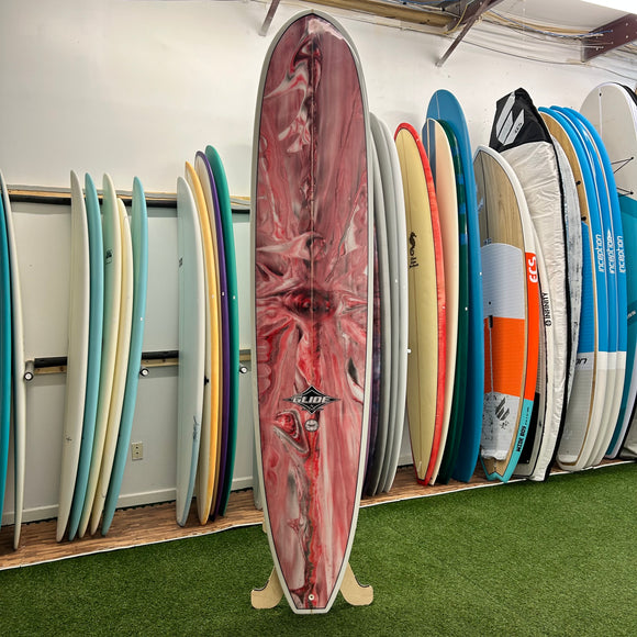Quiet Flight Ultra Glide Longboard 9’1” Surfboard - Pink Swirl
