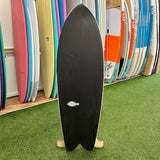 Airlie Flounder Fish 5’7" Surfboard - Carbon/ Marble Swirl