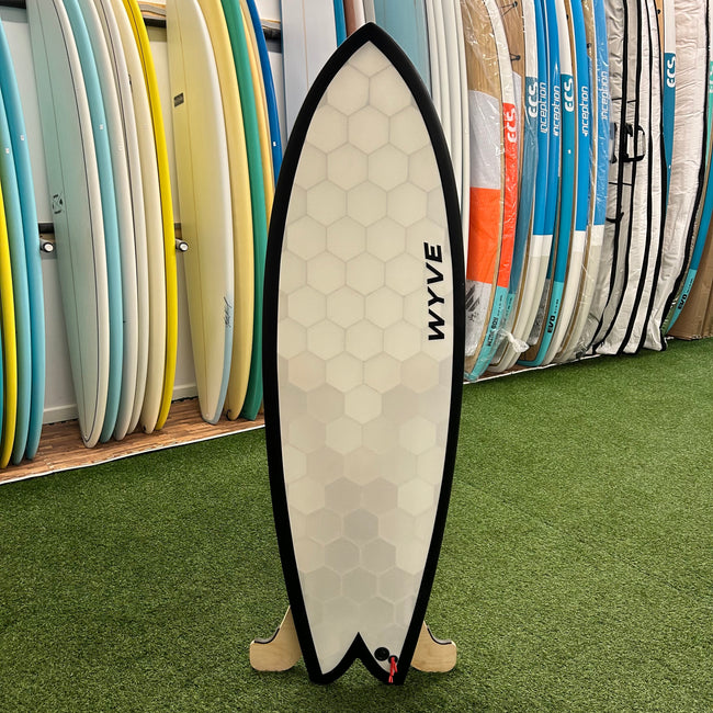 Wyve 5’6" Fish Surfboard - White / Black (USED)