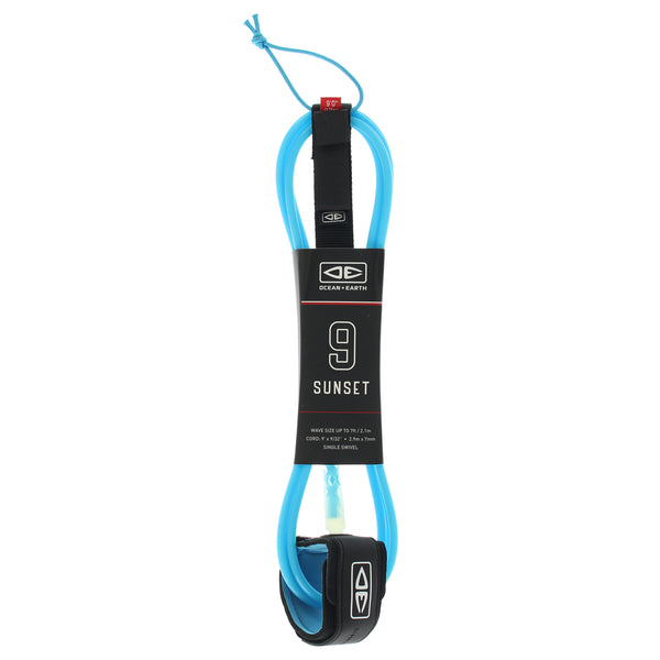 Ocean & Earth Moulded Sunset 9' Leash - Blue