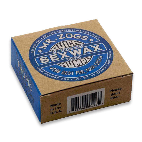 Mr. Zogs Sex Wax Quick Humps Surf Wax - 6X Tropic