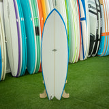 Jack Fish Surf Design Fast Fish 5'8" Surfboard - White / Blue