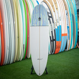 Stoke Mid-Length 6’10" Surfboard - White / Acid
