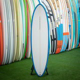 Stoke Mid-Length 6’8" Surfboard - White / Blue