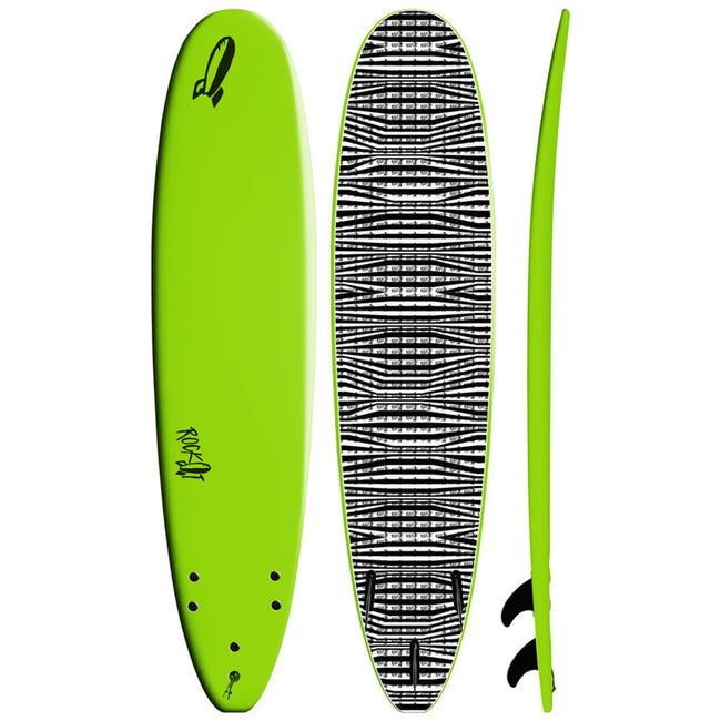 Rock-It Surf Big Softy 8'0" Surfboard - Green