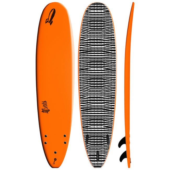 Rock-It Surf Big Softy 8'0" Surfboard - Orange